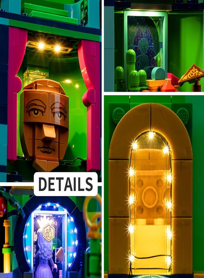 Kyglaring طقم إضاءة LED من Kyglaring متوافق مع مكعبات بناء Lego Welcome to Emerald City 75684، دليل تعليمات إضاءة مطور، أضواء فقط (النموذج غير متضمن)، إصدار كلاسيكي. - Image 5